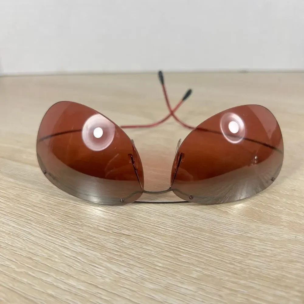 Silhouette M8575 /65 V6071 Sunglasses Red Tinted Lenses Titan Austria